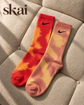 Red & Pink Tie-Dye Socks Set