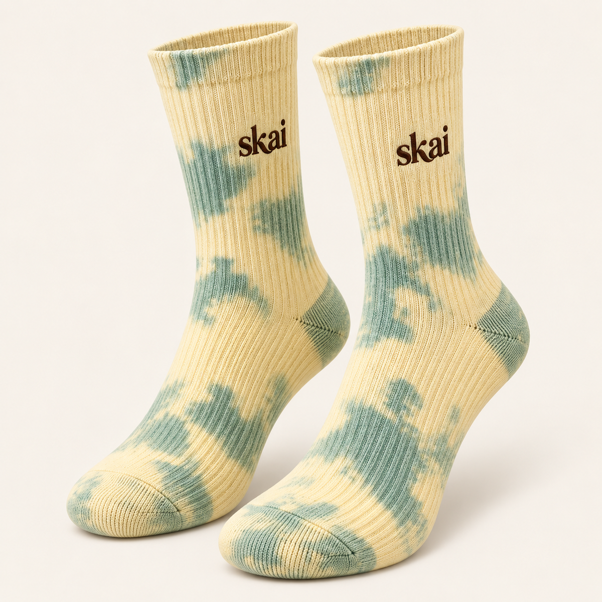 Matcha Mood Tie-Dye Socks