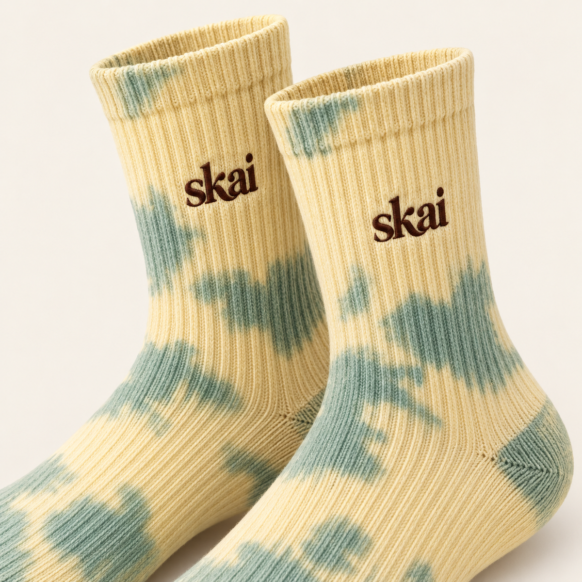 Matcha Mood Tie-Dye Socks