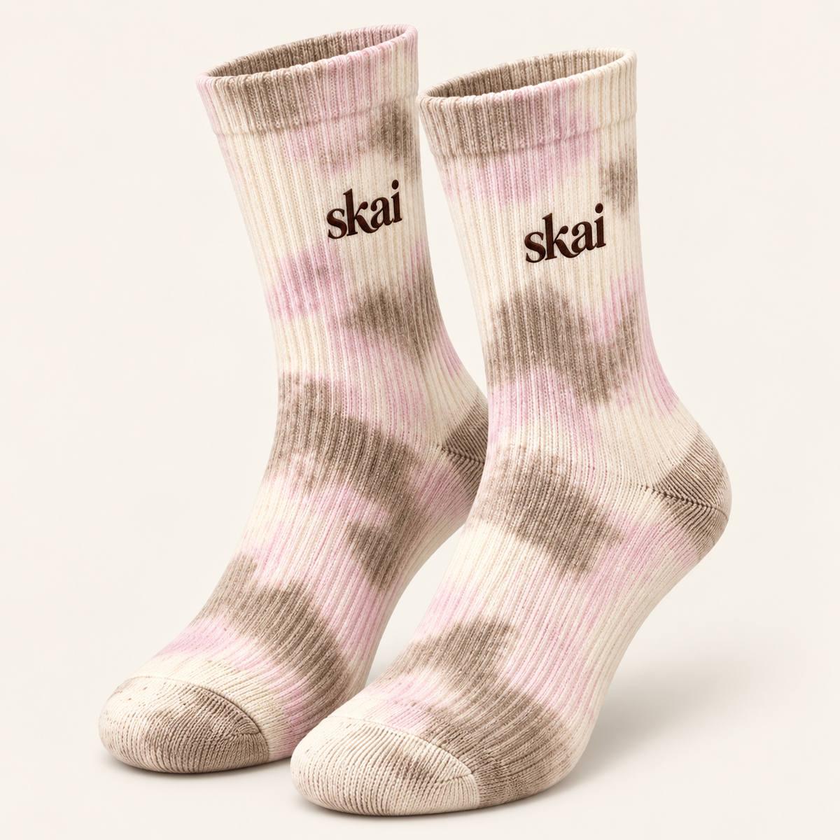 Blush Hour Tie-Dye Socks